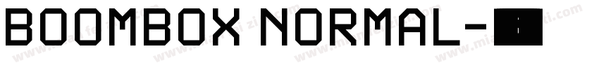 BoomBox Normal字体转换